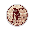 Glas Pokal 137-1 Schild & Emblem - Bronze / 19 cm