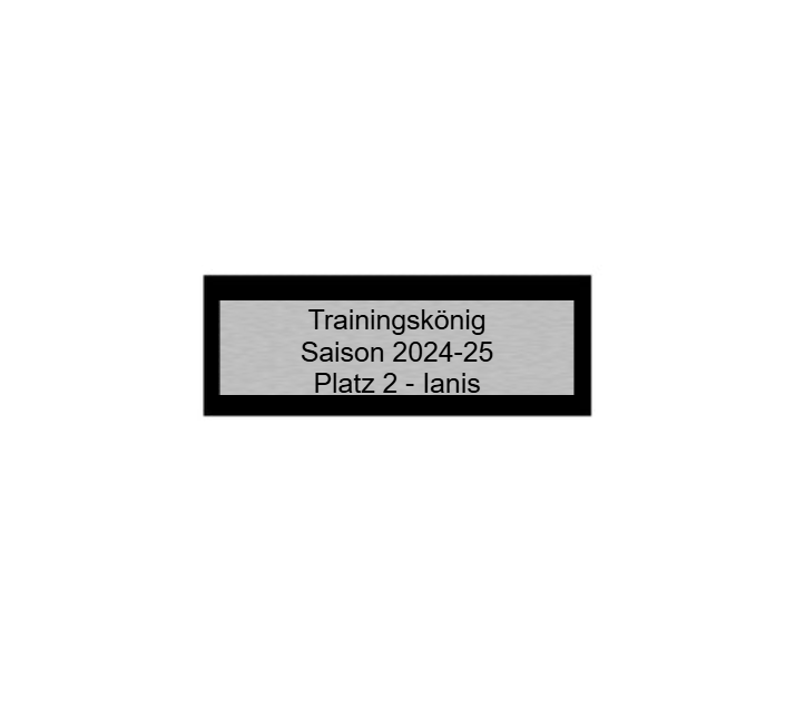 Fußballfigur Kicker P20 - Silber / Schwarz / 13 cm / Montage