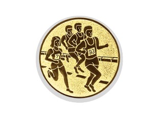 Glas Pokal 8805 blau Schild & Emblem - Silber Blau / 20 cm