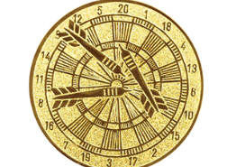 Glastrophäe 136-2 Schild & Emblem - Bunt / 15 cm