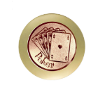 Glastrophäe 6825 Schild & Emblem - Gold / Transparent / 220x130mm