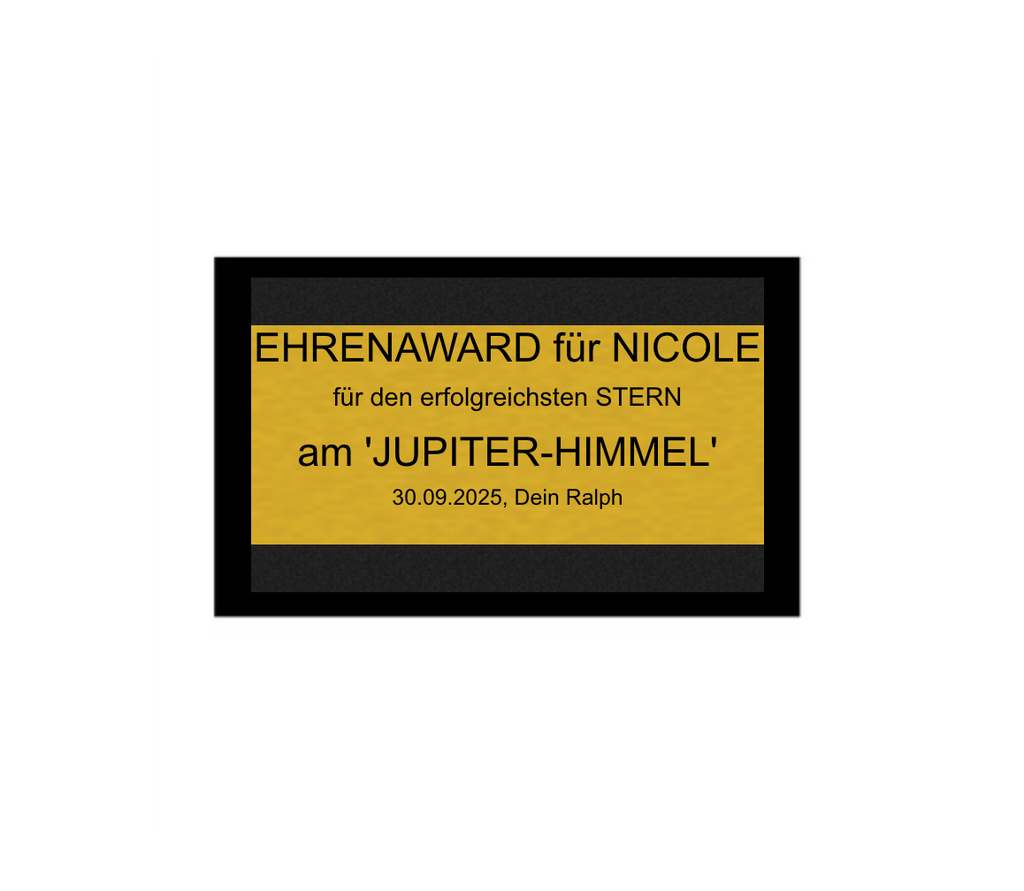 Constellation Award - Gold / 210 mm