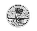 Glas Pokal 8805 blau Schild & Emblem - Silber Blau / 18 cm