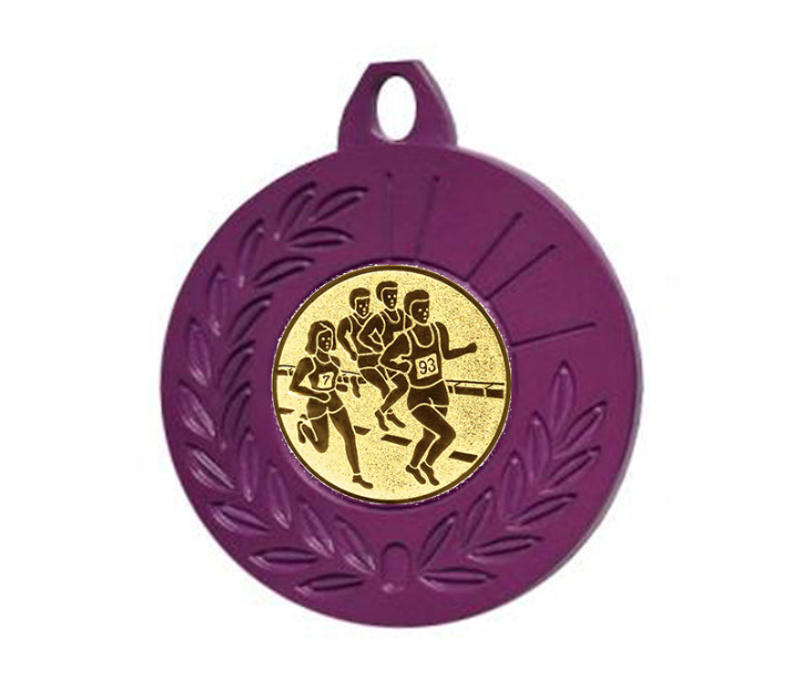 Farbmedaille Ø 50 mm - Lila / 50 mm