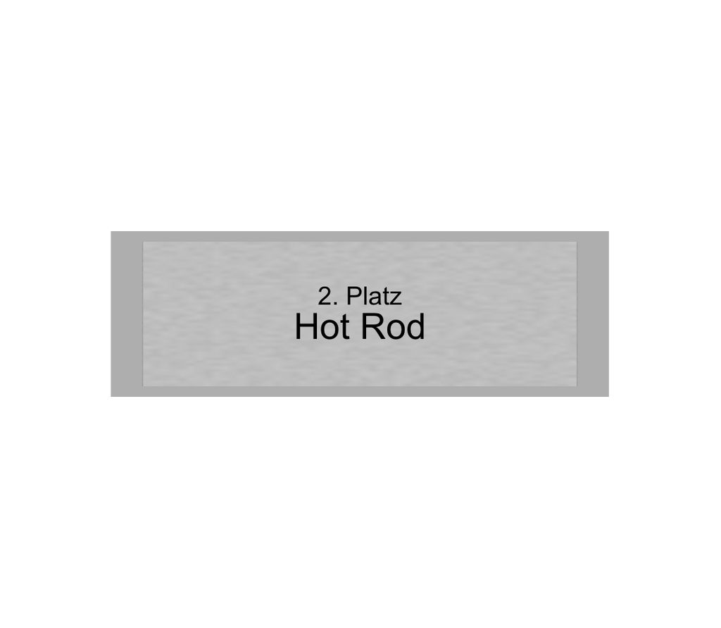 Gravurschild Silber selbstklebend - Silber / 60 x 20 mm