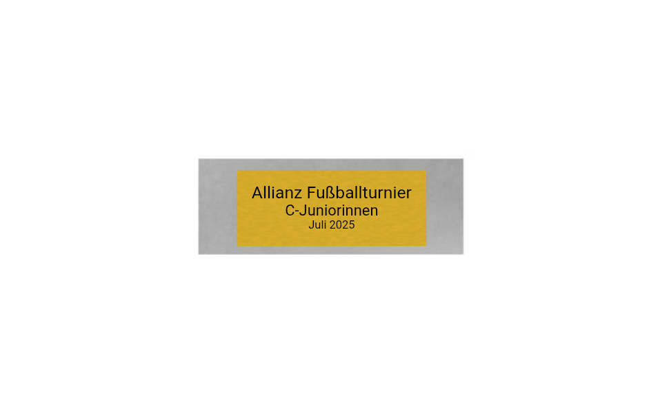 Fußball Pokal FG401 - Silber Mehrfarbig / 27 cm