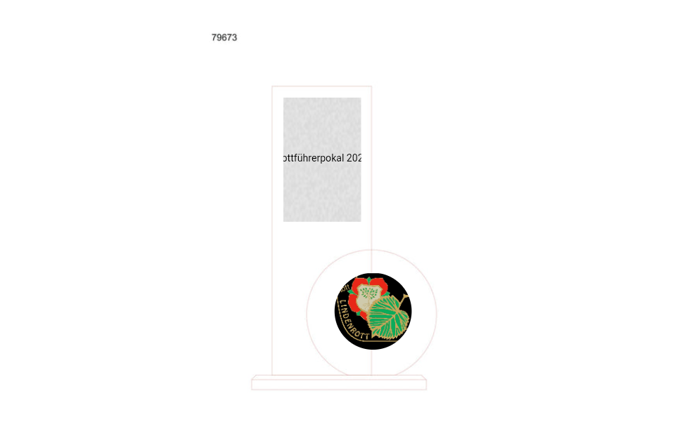 Budget Awards 79673 - Transparent / 21 cm / Farbdruck
