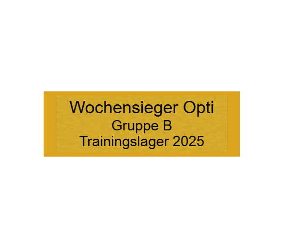 Gravurschild Gold selbstklebend - Gold / 60 x 20 mm