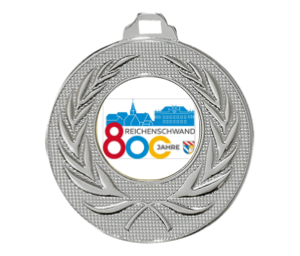 Medaille 098L Ø 50 mm - Silber / 50 mm