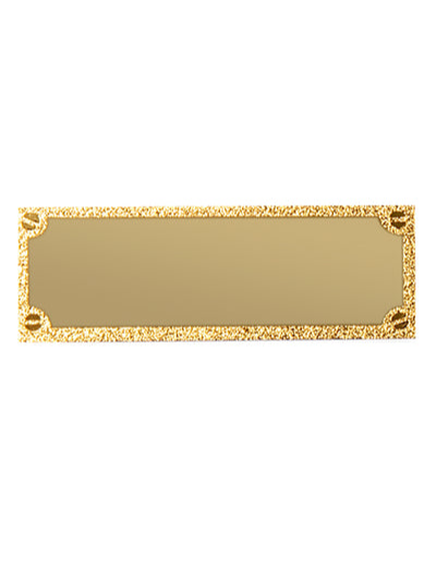Gravurschild edel in Gold - Gold / 50 x 18 mm