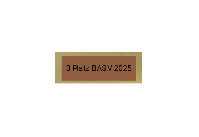 Holz Pokal Angeln FG010 - 19 cm / Schwarz Braun