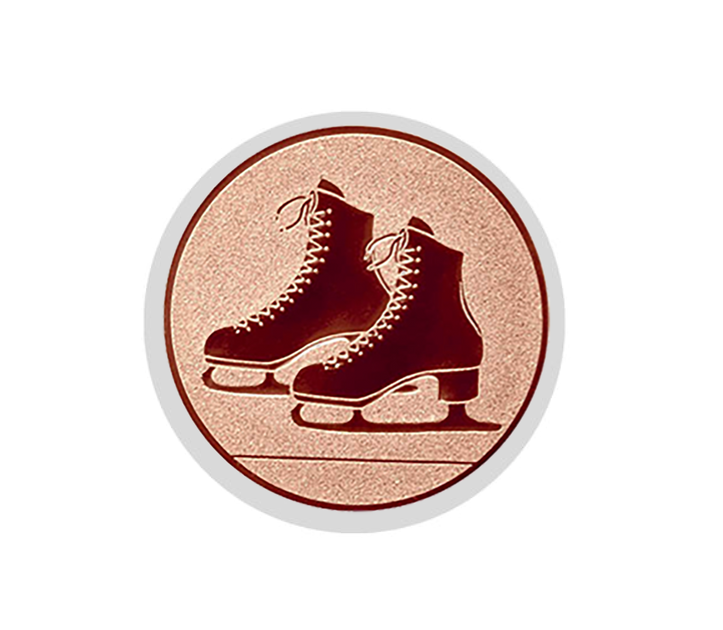 Glastrophäe 136-4 Schild & Emblem - 15 cm / Blau