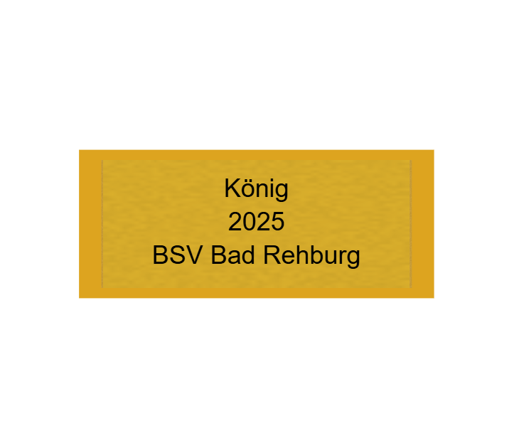 Gravurschild Gold selbstklebend - Gold / 60 x 25 mm