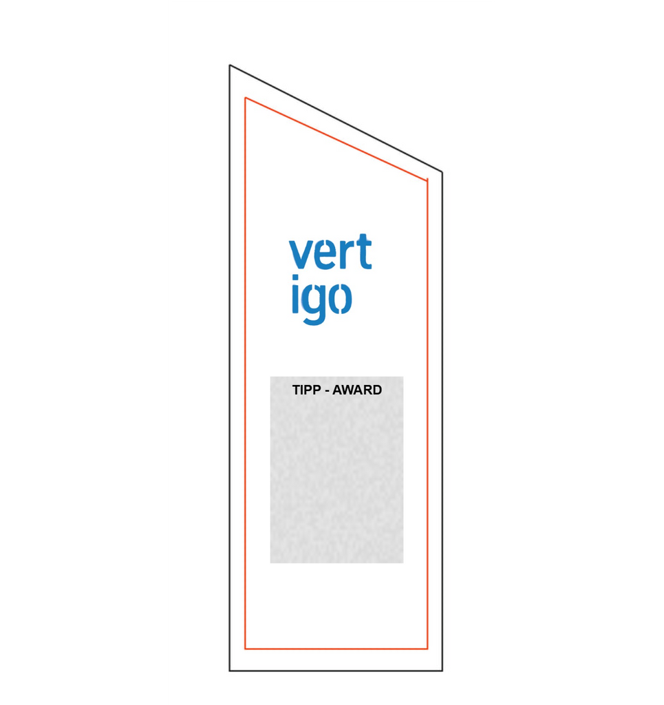 Aluminium Trophäe 78110 - Silber / Schwarz / 24 cm