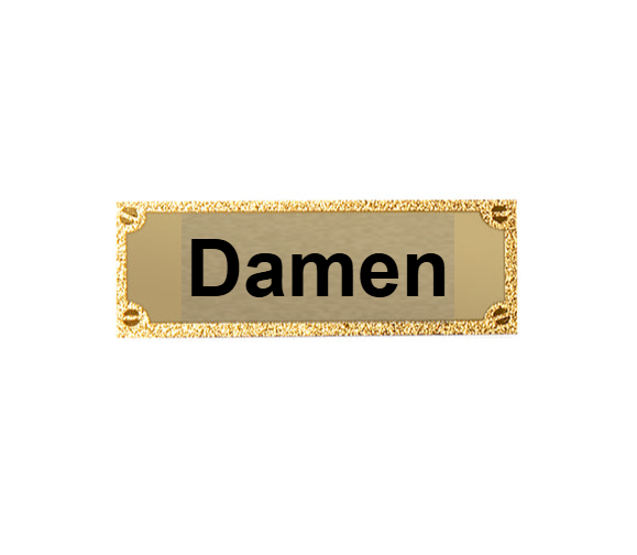 Gravurschild edel in Gold - Gold / 62 x 25 mm