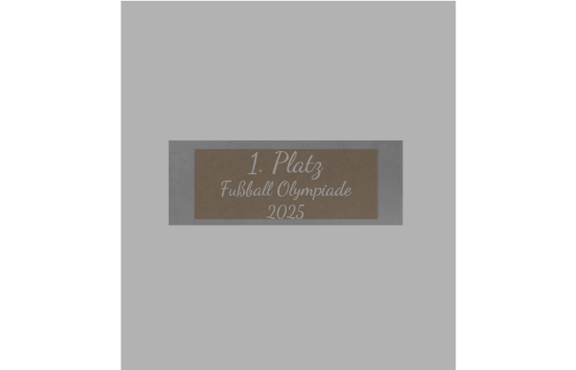 Glas Pokal Fußballspieler FG029 - 17 cm / Transparent Schwarz