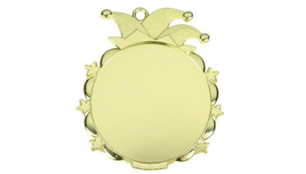 Karnevals Medaille D53 - Gold / 65x70mm