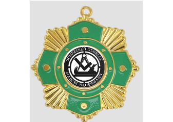 Medaille 9289 Ø 65mm - gold grün / 65 mm