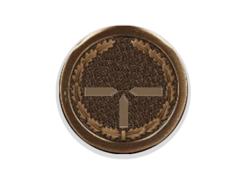 Glas Pokal W341 Schild & Emblem - Glas/Rot / 15 cm