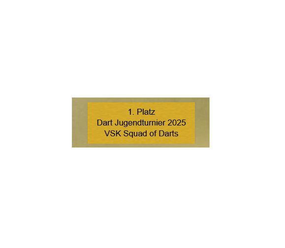 Glas Pokal Dart FG011 - 19 cm / Transparent Schwarz