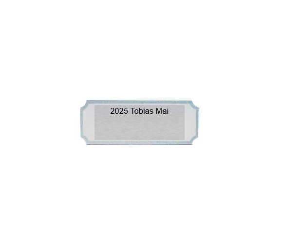 Gravurschilder mit Feinschliff - Silber / 62x24mm