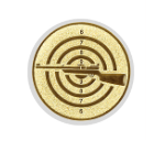 Glastrophäe 136-4 Schild & Emblem - 18 cm / Blau