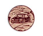 Glas Pokal 3526 Schild & Emblem - Transparent / 15 cm