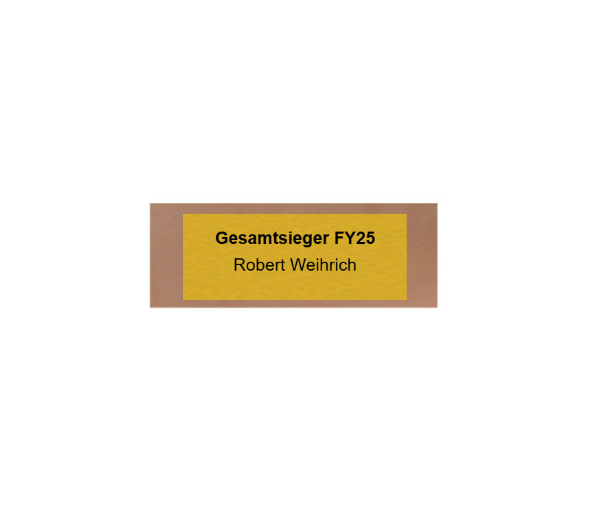 Glas Pokal Dart FG011 - 15 cm / Transparent Schwarz