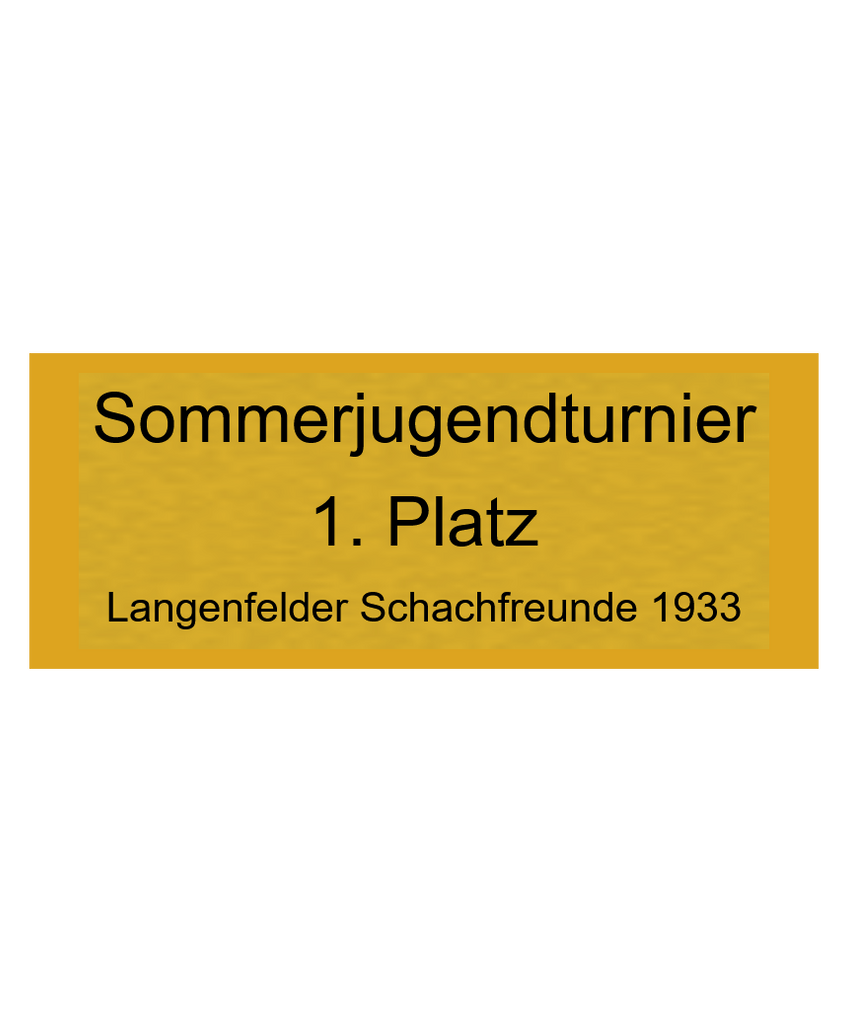 Gravurschild Gold selbstklebend - Gold / 50 x 20 mm