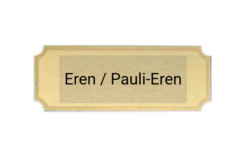 Gravurschilder mit Feinschliff - Gold / 40x15mm