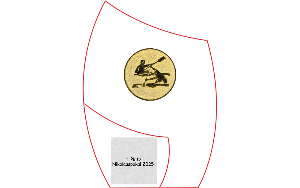 Glas Pokal Blau 8808-L - Transparent Blau / 20.5 cm / Laser-Gravur