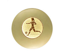 Fußball Trophäe FG240 - Gold  Schwarz / 6x7.5cm / SM