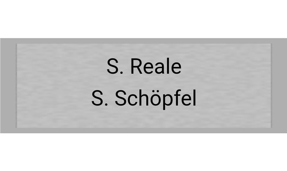 Klingelschild Silber selbstklebend - Silber / 60 x 20 mm