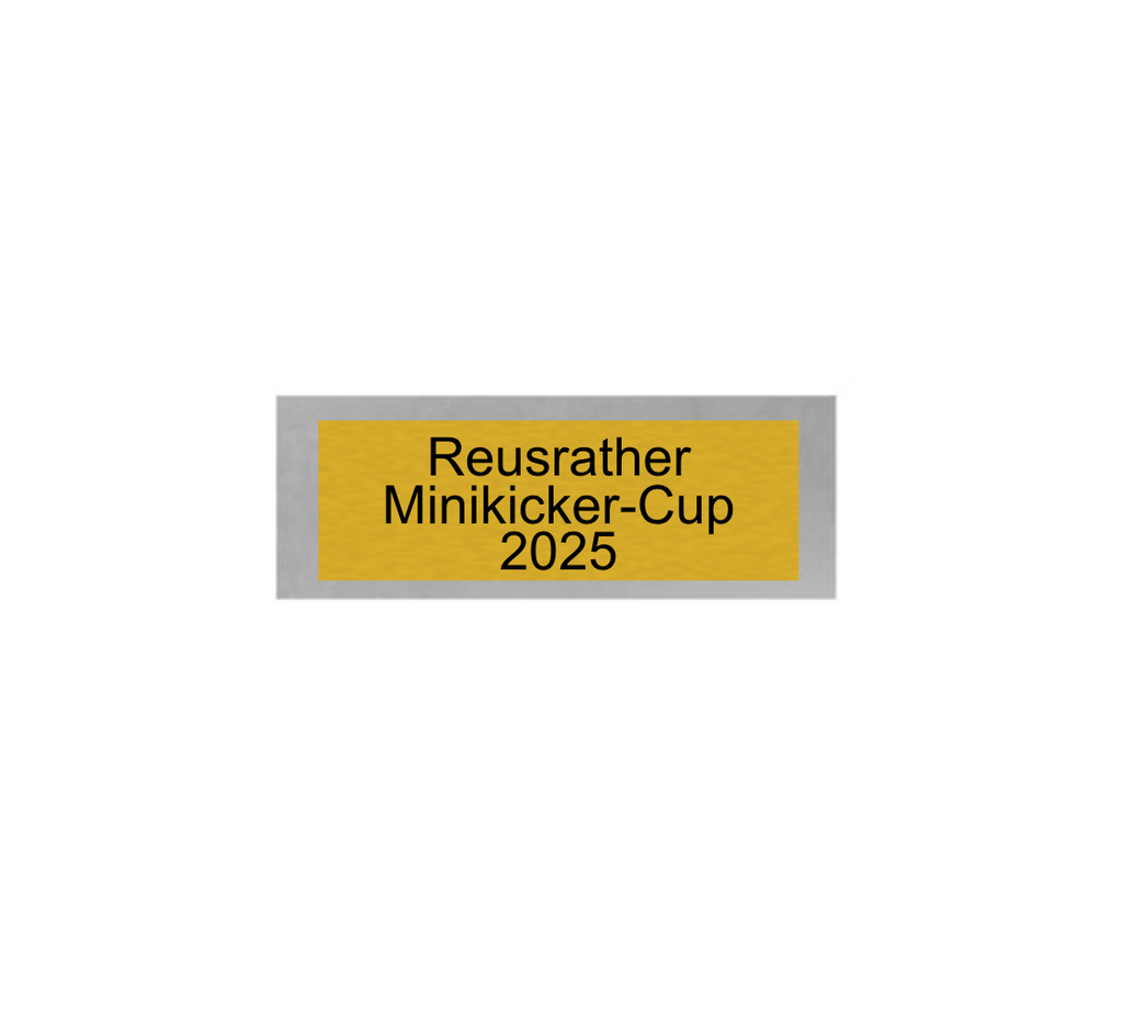 Fußball Pokal 044 - Silber - Gold / 10cm / SM