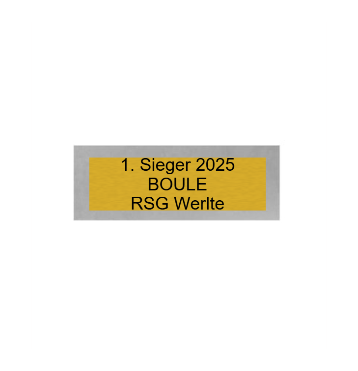 Boule Pokal PFS_027 - 22.5 cm / Silber Mehrfarbig