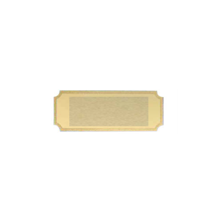 Gravurschilder mit Feinschliff - Gold / 40x15mm
