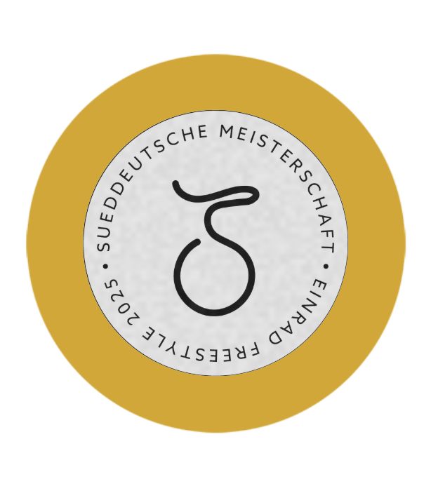 Aluminium-Emblem - 50 mm / Gold/Alu