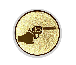 Glas Pokal 8805 blau Schild & Emblem - Silber Blau / 20 cm