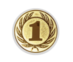 Glas Pokal Marly 8376 Schild & Emblem - transparent / 14x14 cm