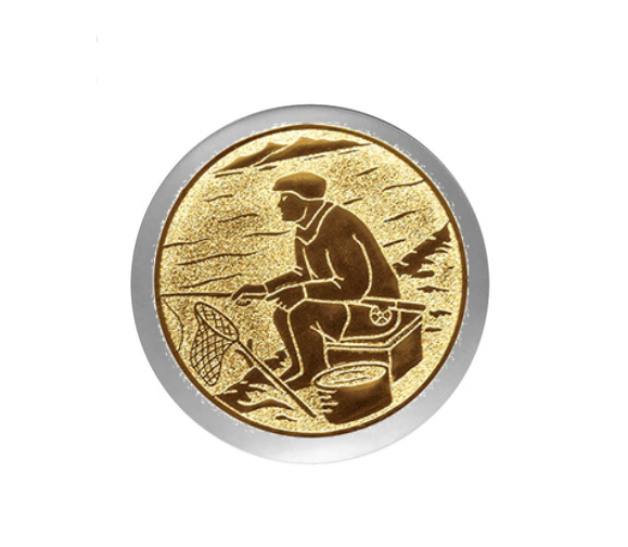 Edle Zinnrelief-Ehrentafel mit Holzrahmen - Gold/Silber / 18x23 cm