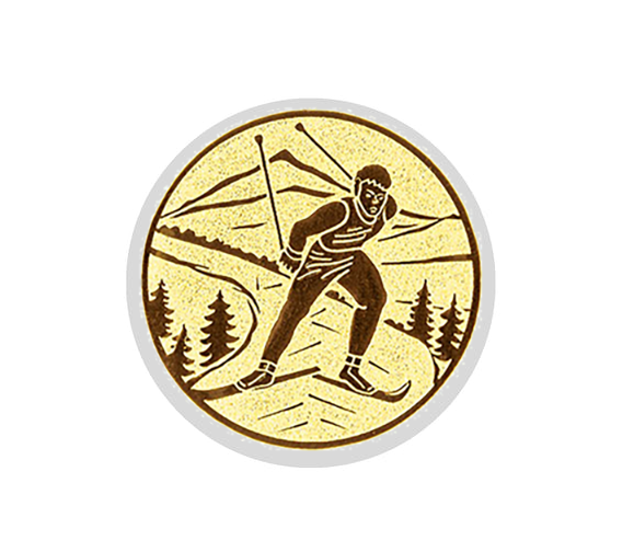 Glas Pokal 8808 Blau Schild & Emblem - Transparent Blau / 20.5 cm