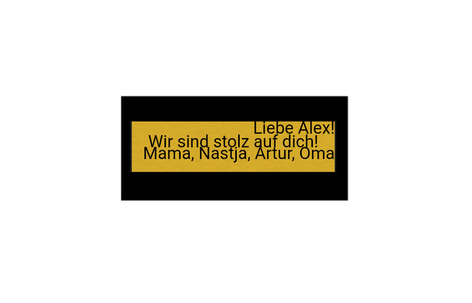 Bildung - Bronze Schwarz / Auswahl Mann