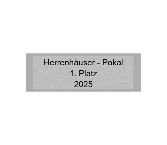 Gravurschild Silber selbstklebend - Silber / 60 x 20 mm