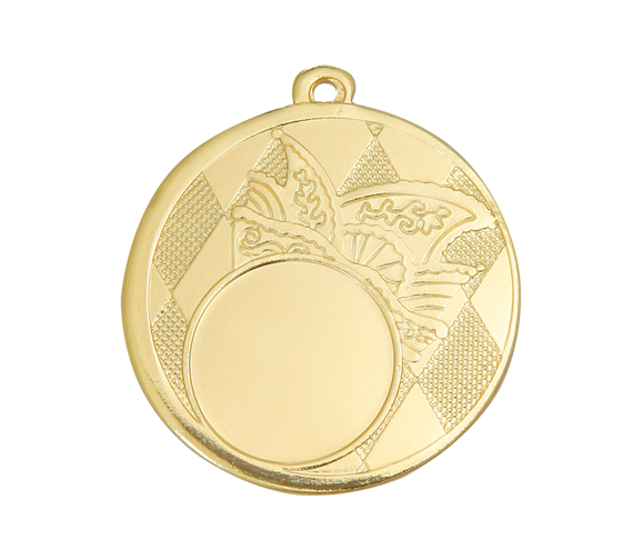 Karnevals Medaille D121 - 50 mm / Gold