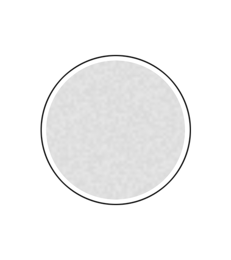 Aluminium-Emblem - 25 mm / Weiß/Alu