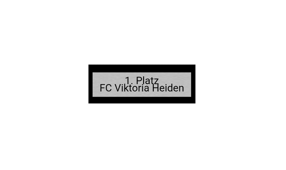 Fußballfigur Kicker P20 - Silber / Schwarz / 10.5 cm / SM