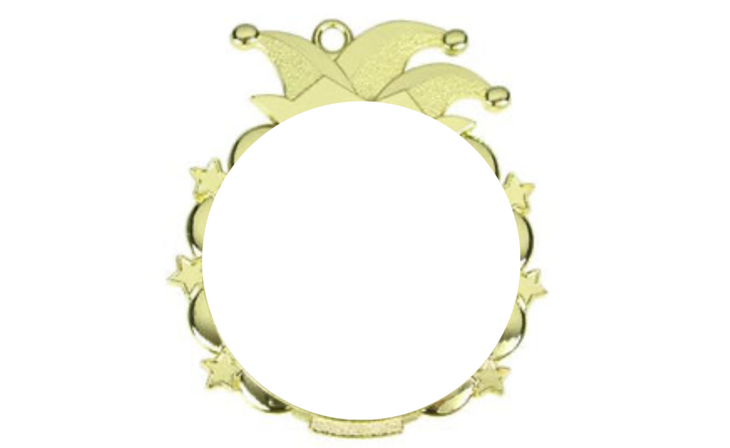 Karnevals Medaille D53 - Gold / 65x70mm