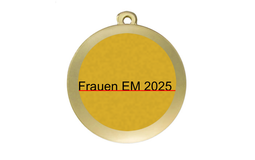 Frauen Fußball NZ18D  Ø 50 mm - Gold / 50 mm