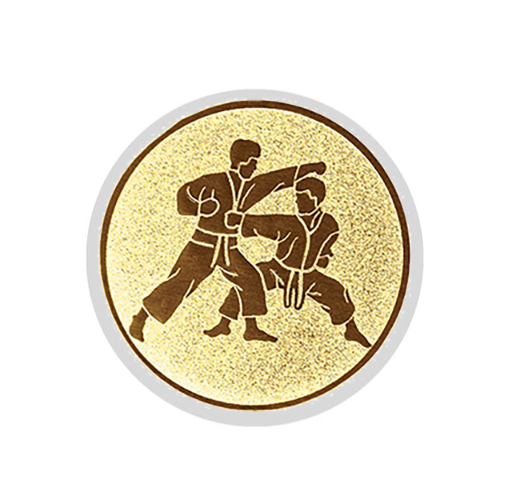 Glas Pokal 8805 blau Schild & Emblem - Silber Blau / 20 cm