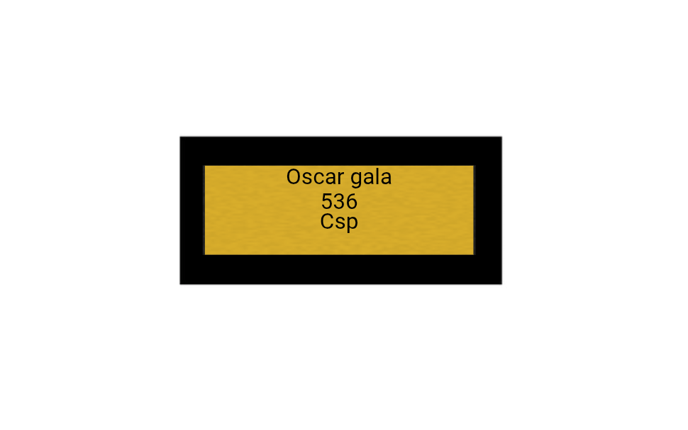 Hollywood Classic Award in Gold - Gold / 24 cm